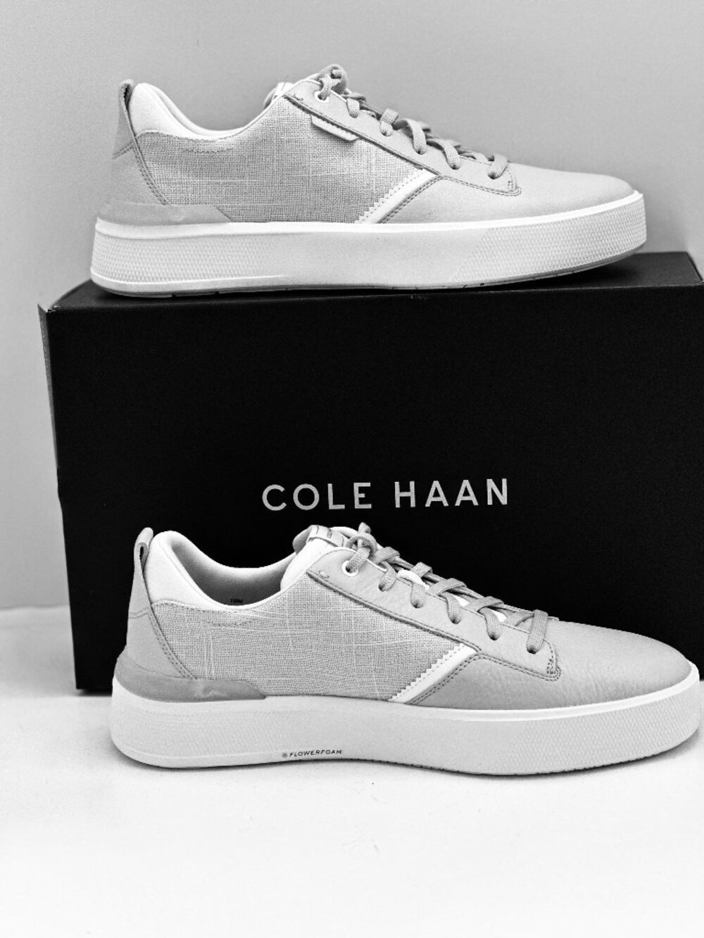 Cole Haan Grand Pro Crew Casual Ivory Sneakers C36797 Men's Size 10M